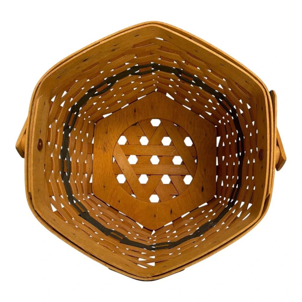 Longaberger Christmas Collection Snowflake Basket 1997 Signed No Liner EUC